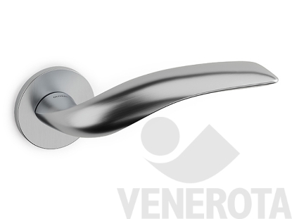 Immagine di Maniglia Vola con rosetta tonda bassa Olivari