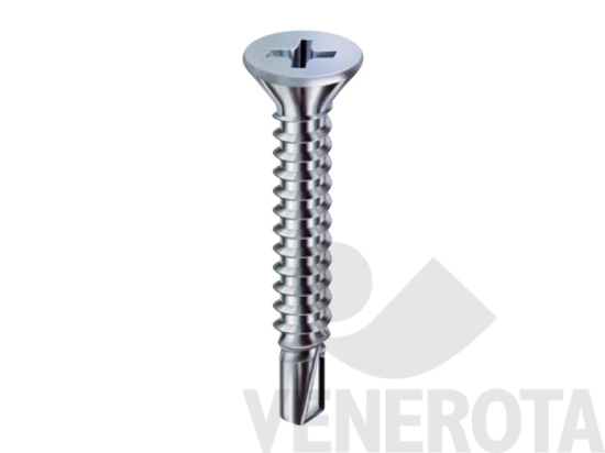 Immagine big Immagine di Viti Testa Svasata Piana (TSP) zincate autoforan...